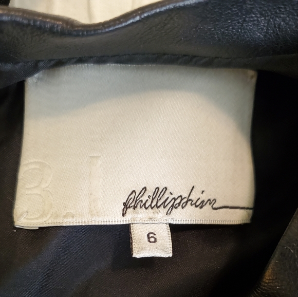 Phillip Lim Black Leather mini-dress size 6 - Picture 11 of 11